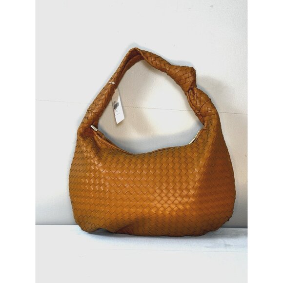 Anthropologie Boho Melie Bianco Weave Vegan Shoulder Bag Purse Hobo Bag NWT FLAW - Picture 4 of 16